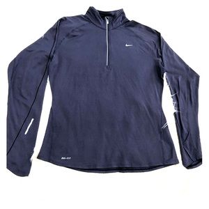 Nike dri-fit half zip pullover sz L
